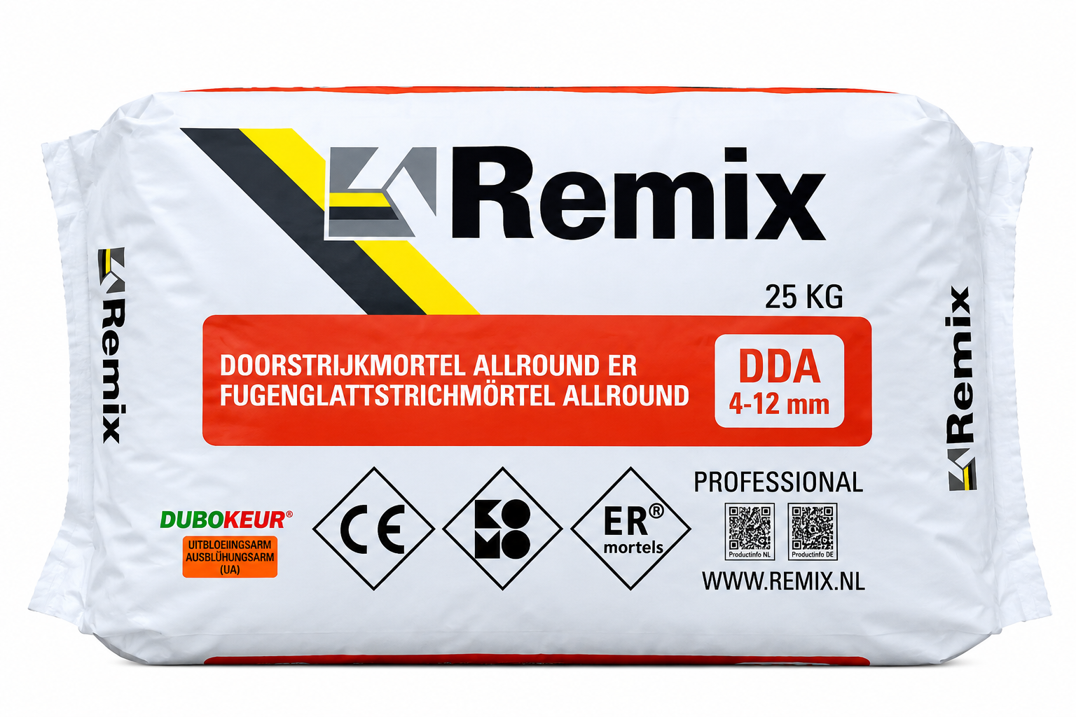 Doorstrijkmortel 200 Cementgrijs UA (25kg)